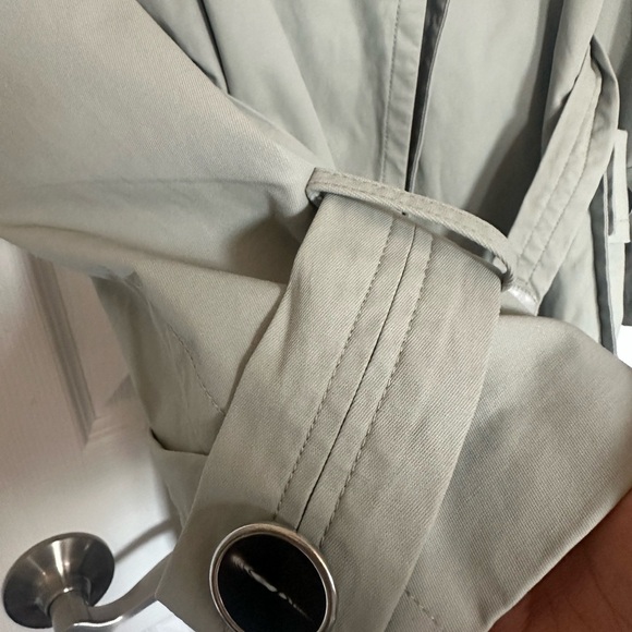 RUDSAK Women's Vintage Rare Sea Moss Green Trench Coat | M - Picture 5 of 14